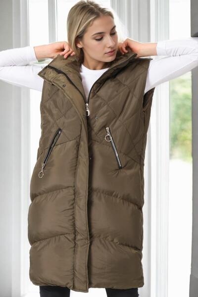 Dewberry Z9743 Vest-Khaki