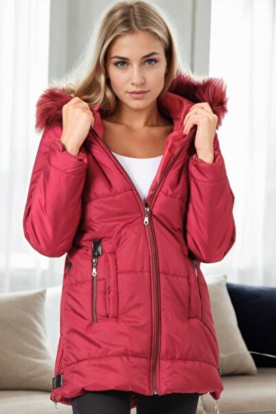 Dewberry Z6668 معطف-بوردو-1