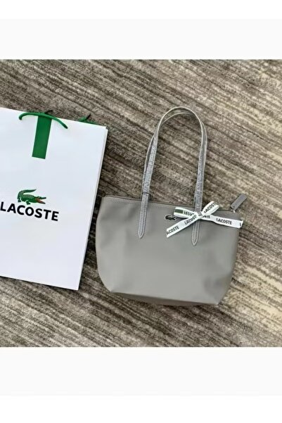 LACOS Women's Concept Fashion Versatile Large Capacity Zipper Handbag Tote Bag Shoulder Bag grey