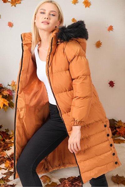 Dewberry Z9740 Coat-Tan