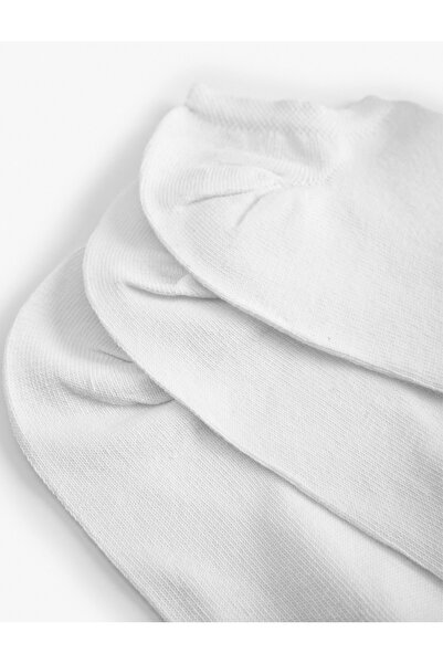 Koton Cotton 3-Piece Invisible Socks Set