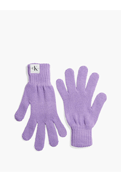 Calvin Klein MONOGRAM GLOVES Erkek Lila Eldiven