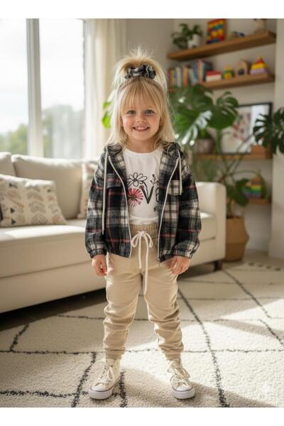 Amur 3-Piece Girl's Set Made of Cotton