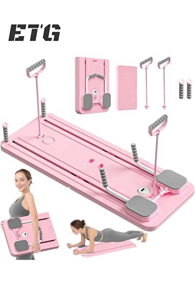ETG Pilates Board - 2024 Pilates Reformer Set, 5-in-1 Foldable Pilates Sliding Board