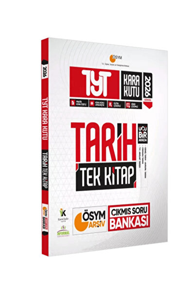 Karakutu Yayınları 2026 TYT Yeni Sistem Sayısal-TM Tarih Kara Kutu ÖSYM ARŞİV...