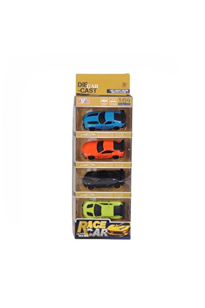 hak-iş oyuncak سيارات رياضية معدنية قابلة للسحب والتحرير مكونة من 4 قطع