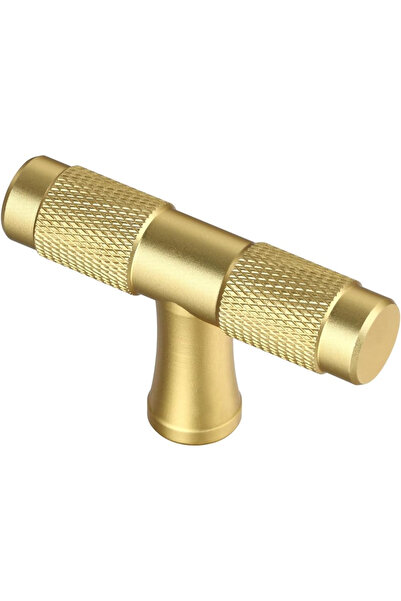 OEM Mâner rotund din zinc auriu pentru sertare sau dulapuri, 5 bucăți cu șuru...