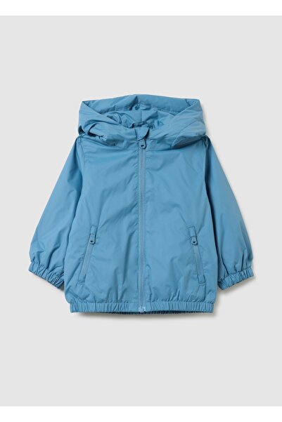 Ovs سترة أطفال من القماش الأزرق بقصّة عادية