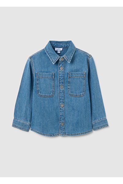 Ovs Baby denim shirt with collar