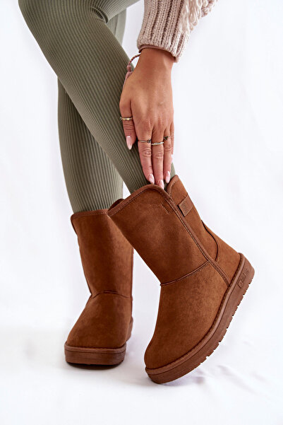 Big Star Shoes Women's high snow boots Star Big KK274616 Brown 37