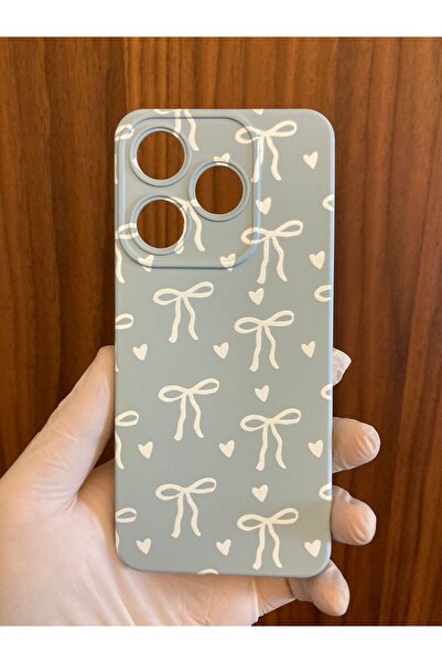 Newon Tecno Spark 10 Ribbon Bow Printed Inner Velvet Premium Silicone Phone Case (Ki5Q)