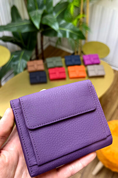 CüzCan Lily Purple Genuine Leather Women's Wallet Is Polite, Stylish and Convenient