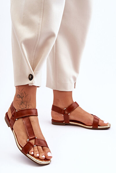 BOTO Women's sandals with Velcro Camel Lissa 37