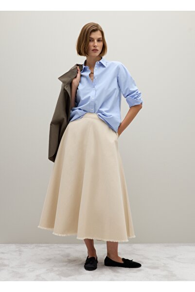 Ovs Pure Cotton Blue Shirt in Regular Fit