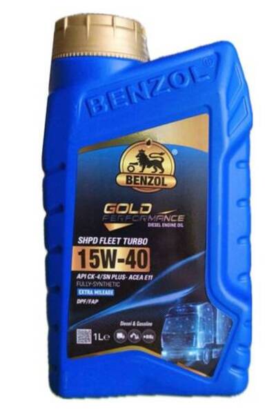 benzol ® زيت محرك SHPD Fleet Turbo SAE 15 W-40 CK-4/SN PLUS سعة 1 لتر