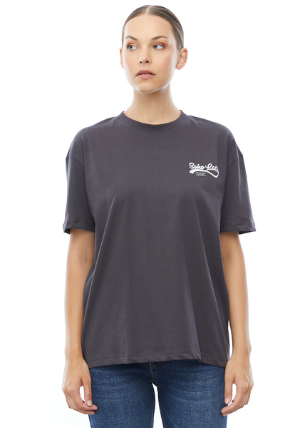 PAULMARK Μπλουζάκι Coffee Printed Oversize