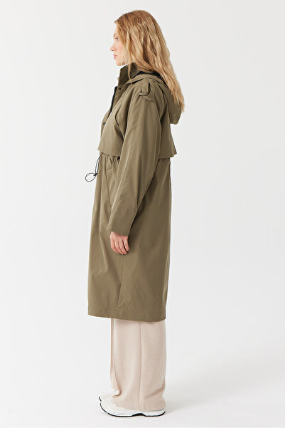 PAULMARK Kadın Rüzgarlıklı Trençkot