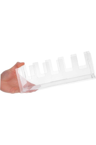 Slasa Lab Equipment Tray Acrylic Petri Dish Storage Rack Drying Stand 25x9x8.5 cm