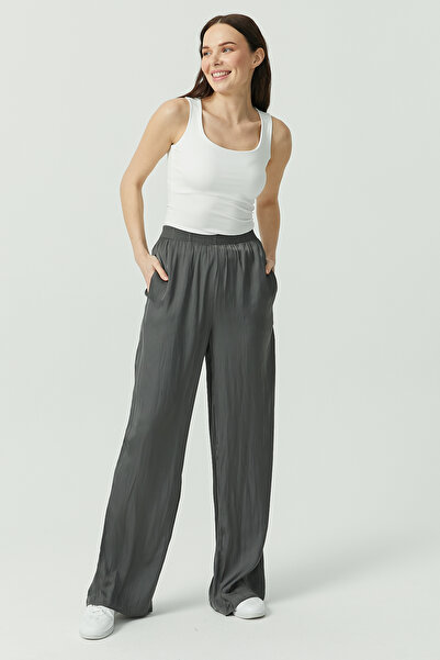 PAULMARK Women's Elastic Waist Trousers