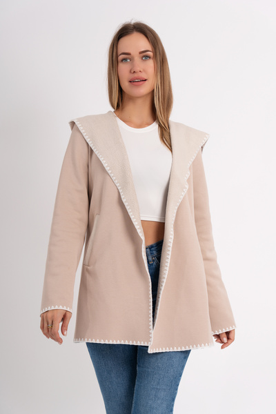 RİZZ Details of the Sewing, Belt, Inner Wool, Pocket, Hood Hooded