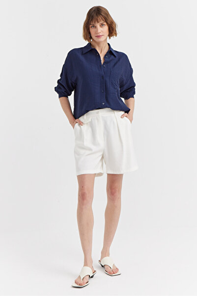 PAULMARK Γυναικείο πουκάμισο με υφή oversized