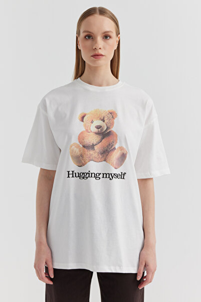 PAULMARK Γυναικείο μπλουζάκι με στάμπα αρκουδάκι