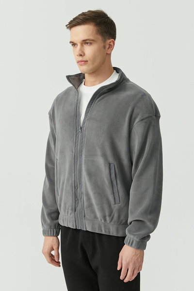 PAULMARK Ανδρικό παλτό από φλις λεπτό και ελαφρύ