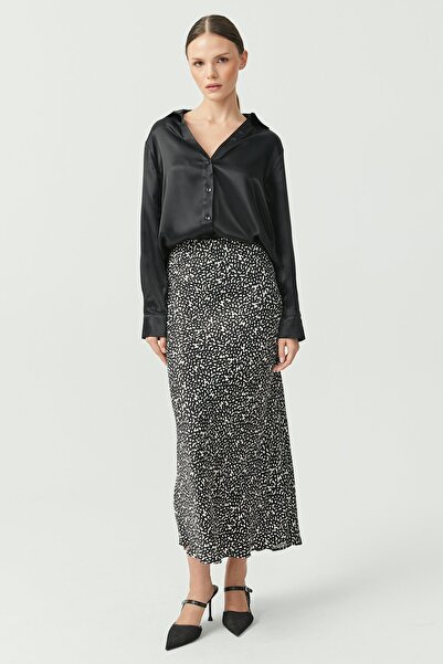 PAULMARK Women's Leopard Patterned Skirt