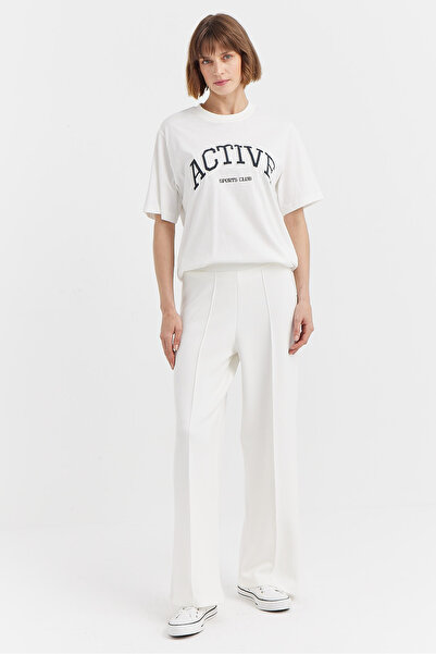 PAULMARK Γυναικείο παντελόνι με λεπτομέρεια ραφής στο μπροστινό μέρος