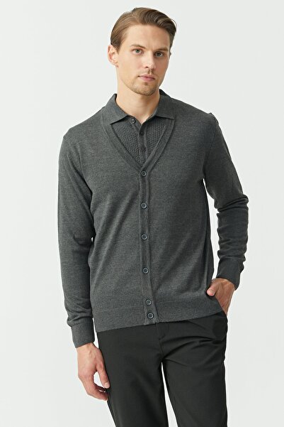 PAULMARK Ανδρική ζακέτα με κουμπιά με λαιμόκοψη σε σχήμα V