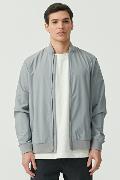 PAULMARK Ανδρικό λεπτό παλτό με φερμουάρ μπροστά