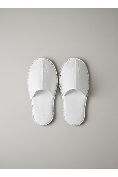 AdNovasam Tek Kullanımlık Beyaz Otel Terliği 42 Numara-1000 Adet Çift 3 mm-Ot...