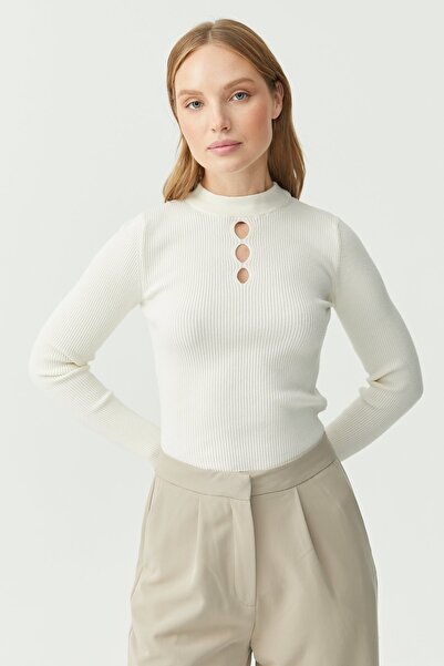 PAULMARK Women's Detailed Half Turtleneck Knitwear