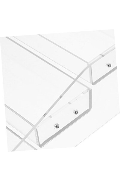 Slasa Display Stand for Doll Figures Clear Organizer Rack for Toys Cosmetics 30x24x10 cm