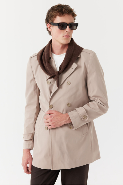 PAULMARK Men's Regular Trench Coat
