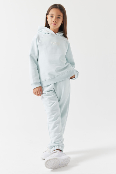 PAULMARK بنطال رياضي للبنات مع أرجل وخصر مرن