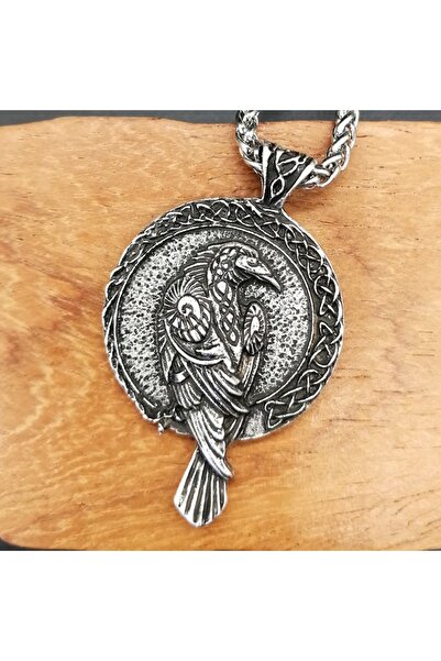 Viking Nordic Mythology Raven Tree of Life S+ Quality 316L Stainless Steel Non-Tarnish Necklace