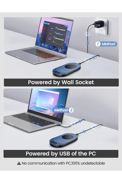 VAYDEER Jiggler Air 3 Ultra Mouse Silent, LED, timer, app control