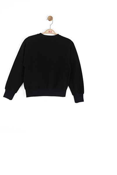 NK Girl's Bow Sweatshirt 4-8 Years Old Black
