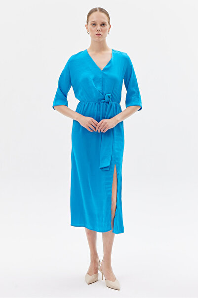 PAULMARK ROCHIE DIN SATIN CU DETALIU TALIE