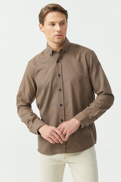 PAULMARK قميص عادي منقوش من بوتيكير