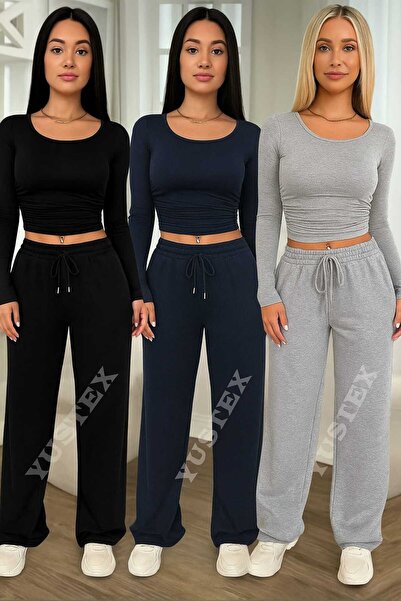 BERYY MODA Τριπλό Μαύρο Γκρι Ναυτικό Μπλε Παντελόνι Φόρμας - Μεγάλο Μέγεθος, ...