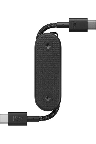 Native Union كابل الجيب 60 وات - كابل شحن محمول مضفر معزز من USB-C إلى USB-C ...