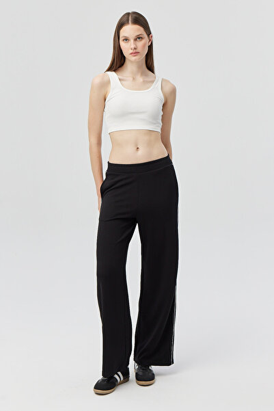 PAULMARK Women's Thin Striped Regular Sweat Pants