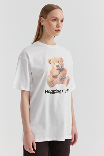 PAULMARK Γυναικείο μπλουζάκι με στάμπα αρκουδάκι