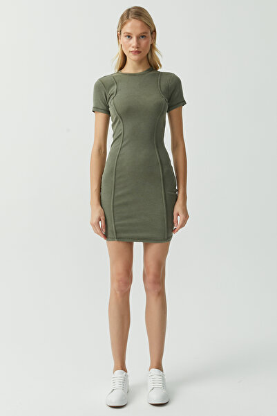 PAULMARK Women's Mini Dress with Stitching Detail