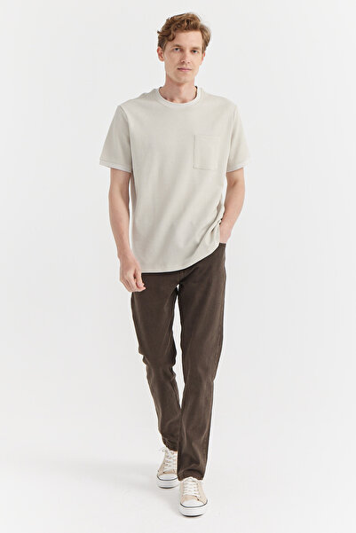 PAULMARK Men's Pocket Detailed Textured T-Shirt