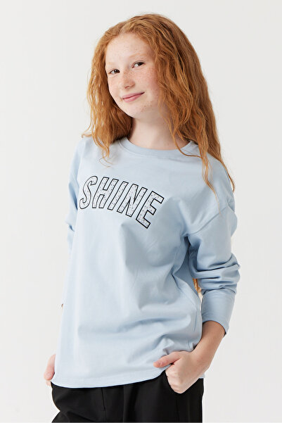 PAULMARK Bluză cu mânecă lungă pentru fete, vară cu imprimeu