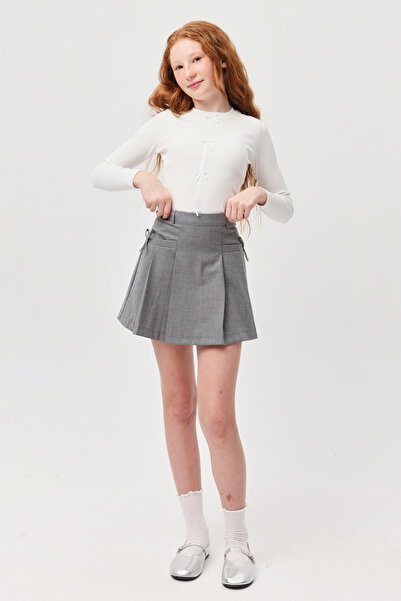 PAULMARK تنورة للفتيات مزينة بشريط ملون