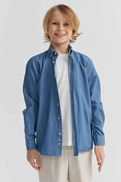 PAULMARK Πουκάμισο με μακρυμάνικο γιακά για αγόρια